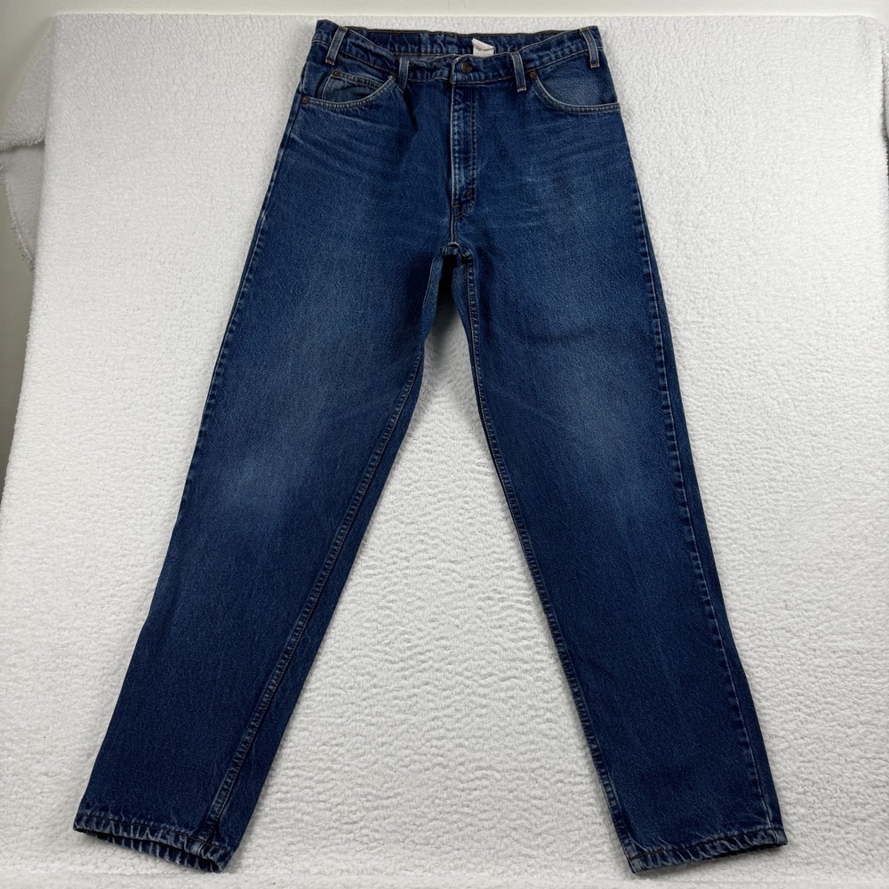Vintage Levi's 550 Jeans Mens 36x34 Blue Denim Orange‎ Tab USA Relaxed Fit
